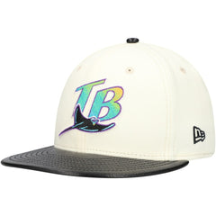 Tampa Bay Rays New Era Game Night Leather Visor 59FIFTY Fitted Hat - MLB Hats