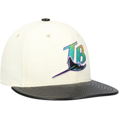 Tampa Bay Rays New Era Game Night Leather Visor 59FIFTY Fitted Hat - MLB Hats