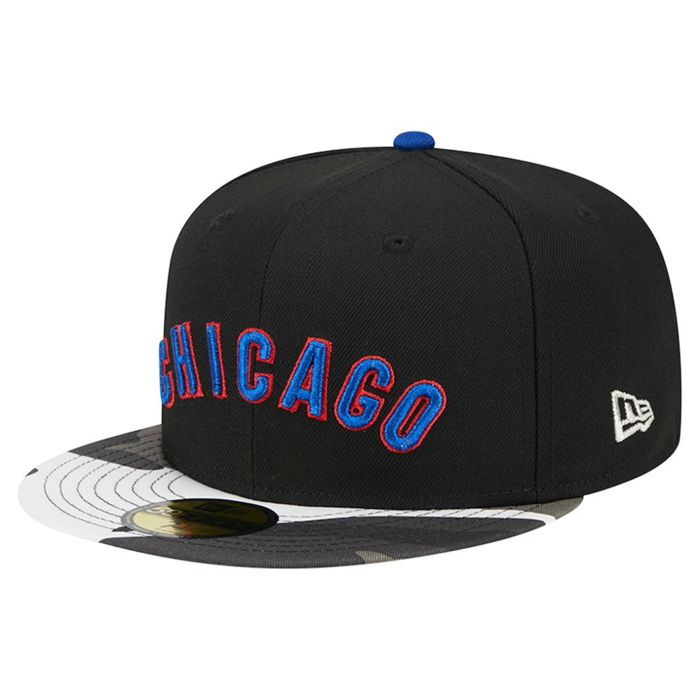 Chicago Cubs New Era Metallic Camo 59FIFTY Fitted Hat - MLB Hats