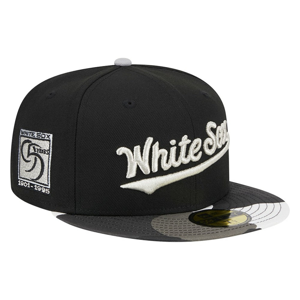 Chicago White Sox New Era Metallic Camo 59FIFTY Fitted Hat - MLB Hats
