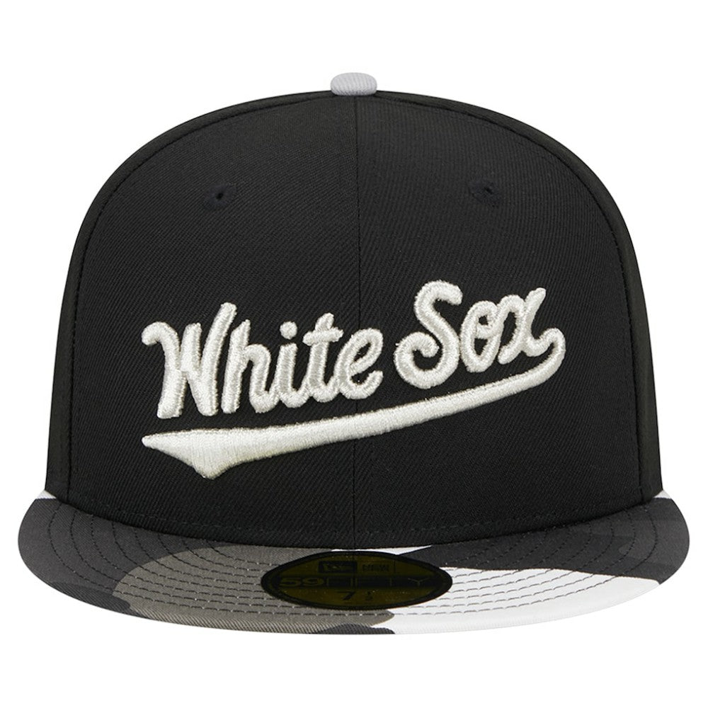 Chicago White Sox New Era Metallic Camo 59FIFTY Fitted Hat - MLB Hats