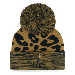 Leopard Washington Wizards '47 Women's Rosette Cuffed Knit Hat with Pom | NBA