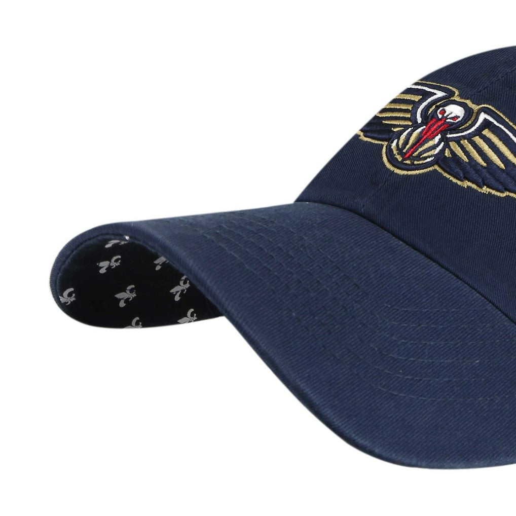 Navy New Orleans Pelicans '47 Women's Confetti Undervisor Clean Up Adjustable Hat | NBA