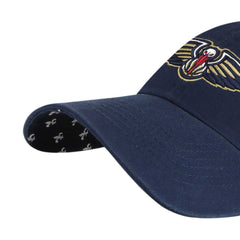 Navy New Orleans Pelicans '47 Women's Confetti Undervisor Clean Up Adjustable Hat | NBA