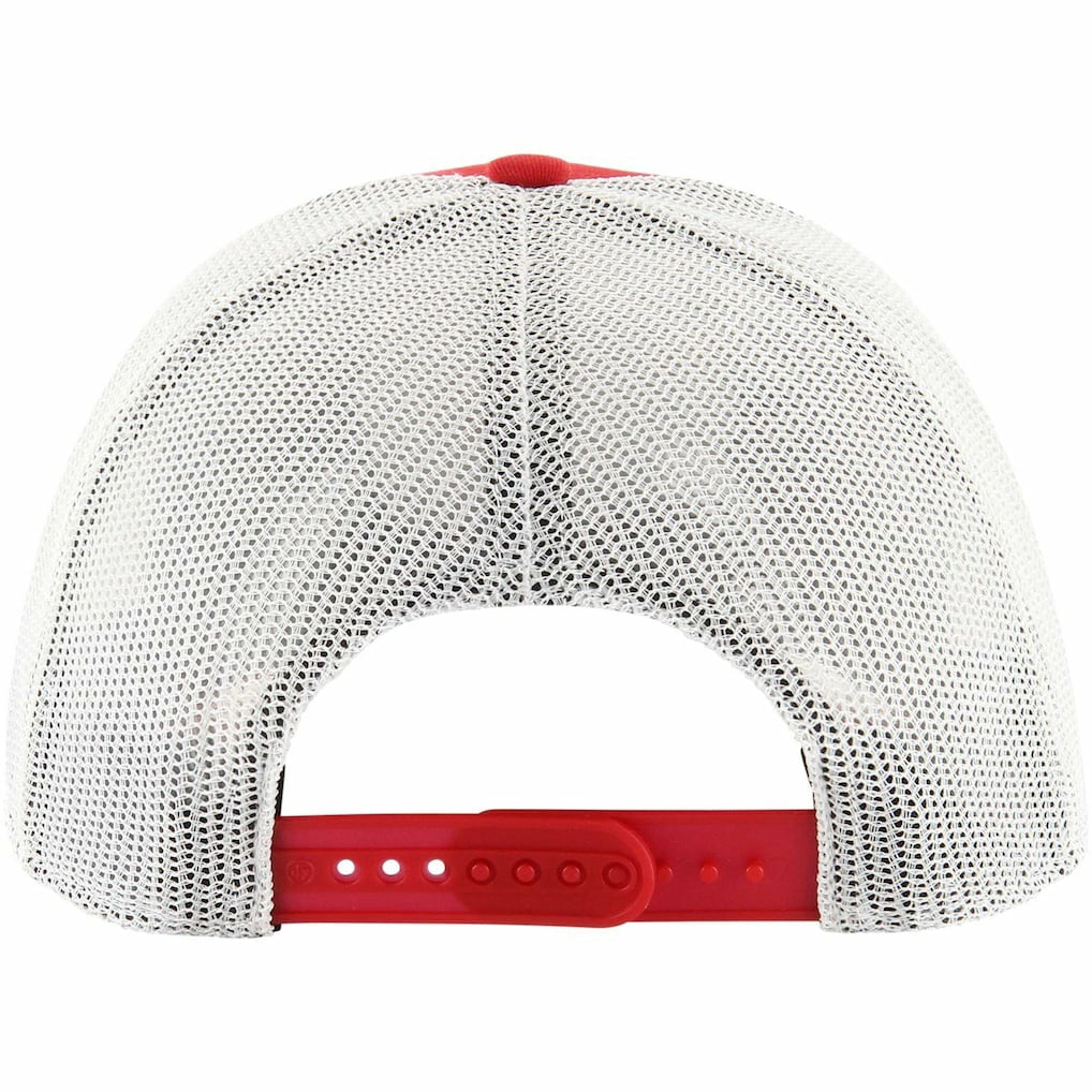 Red Chicago Bulls '47 Semi Patch Trucker Adjustable Hat | NBA