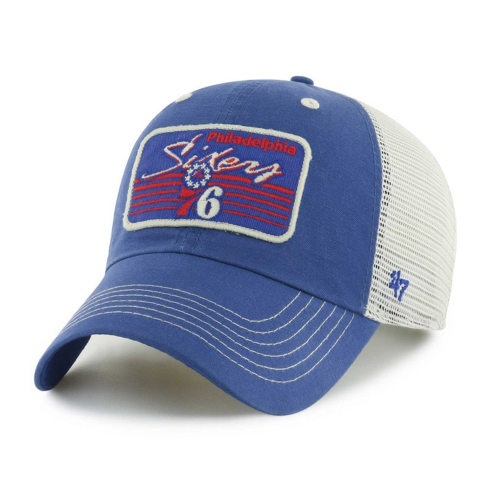 Royal Philadelphia 76ers '47 Five Point Patch Clean Up Adjustable Hat | NBA