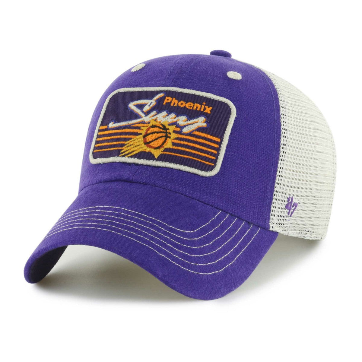 Purple Phoenix Suns '47 Five Point Patch Clean Up Adjustable Hat | NBA