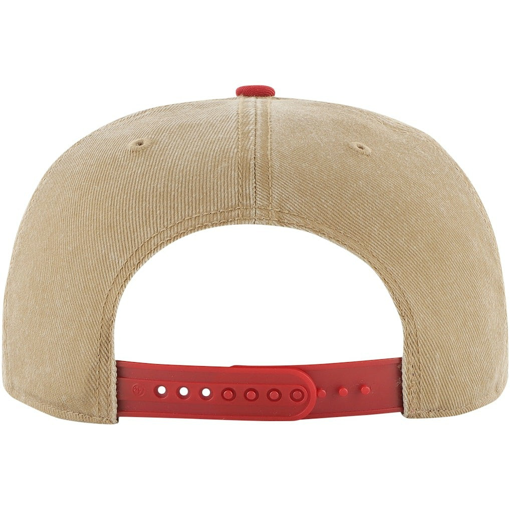 Khaki/Red Chicago Bulls '47 Chilmark Captain Snapback | NBA