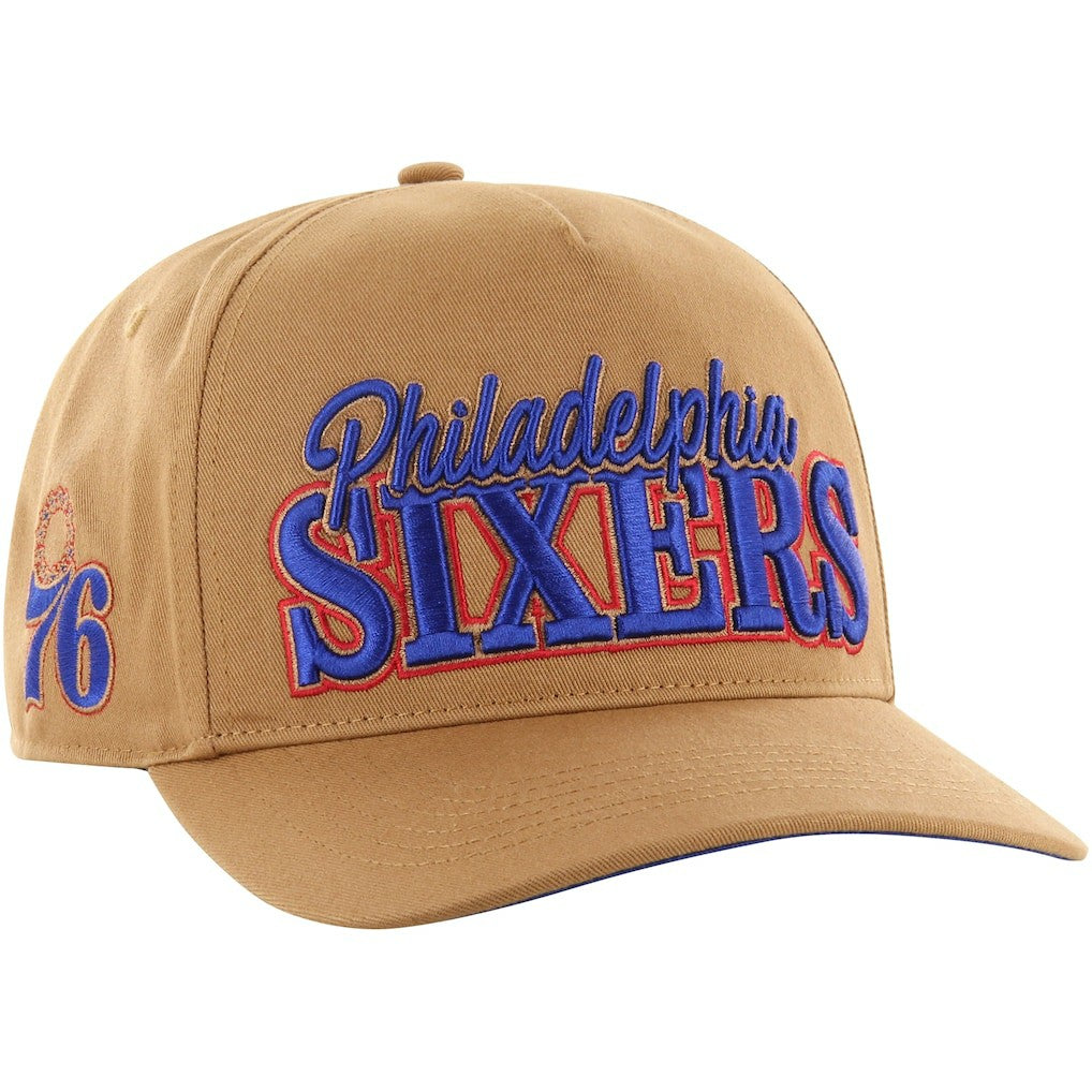 Tan Philadelphia 76ers '47 Barnes Hitch Adjustable Hat | NBA