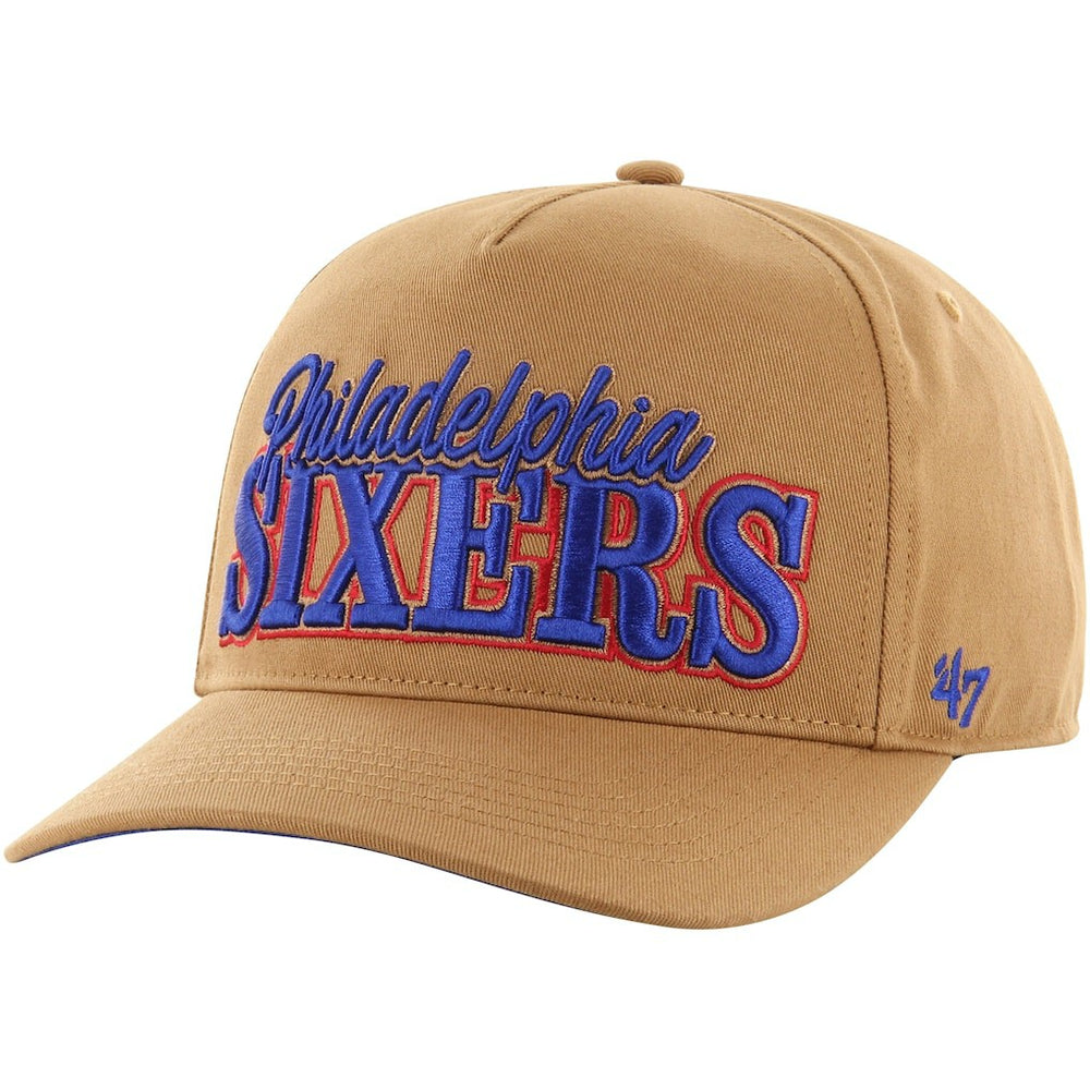Tan Philadelphia 76ers '47 Barnes Hitch Adjustable Hat | NBA