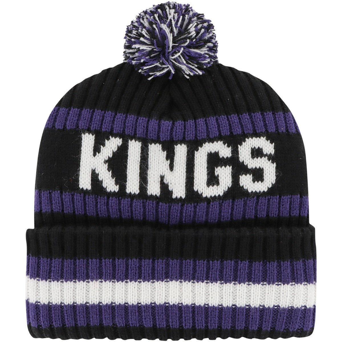 Black Sacramento Kings '47 Bering Cuffed Knit Hat with Pom | NBA