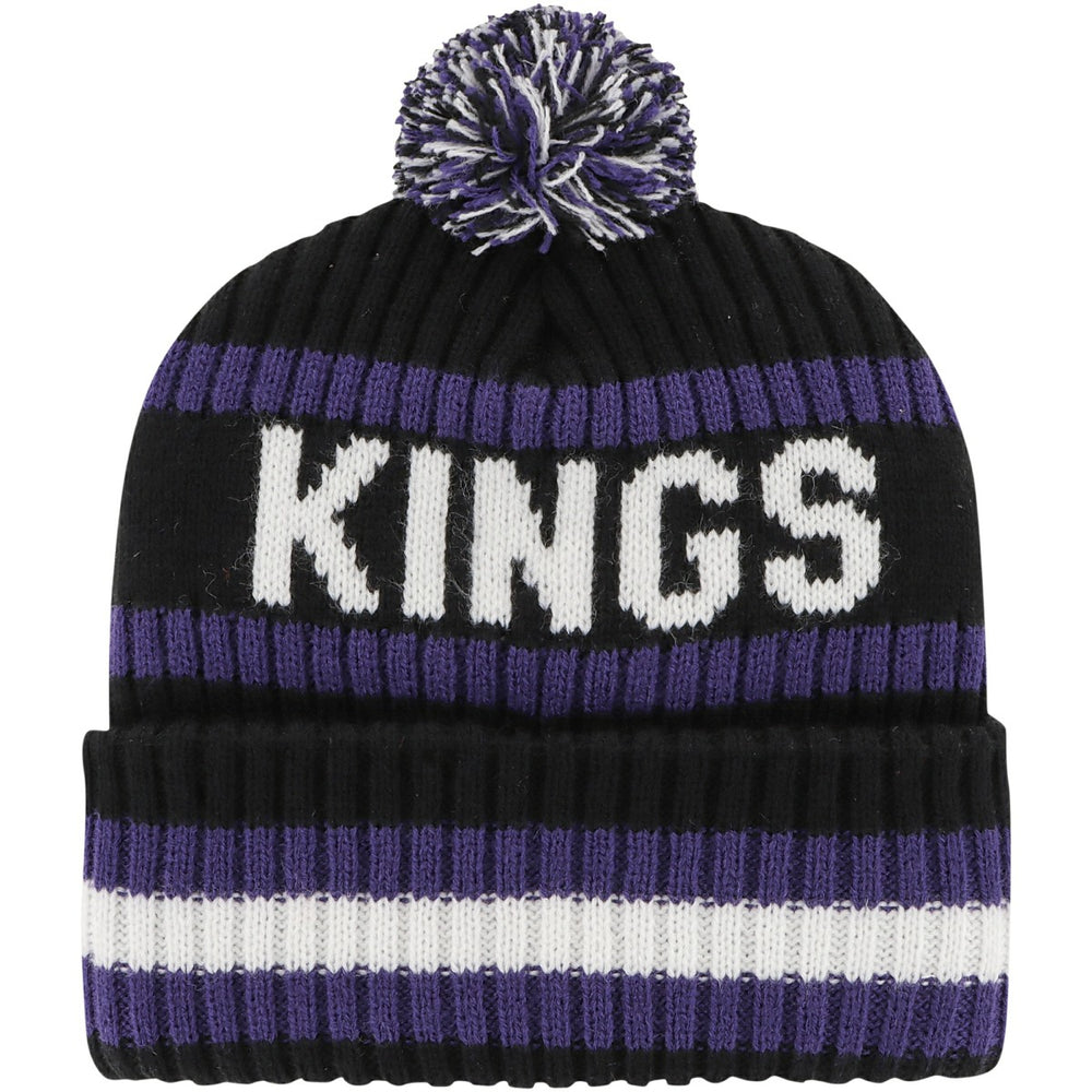 Black Sacramento Kings '47 Bering Cuffed Knit Hat with Pom | NBA