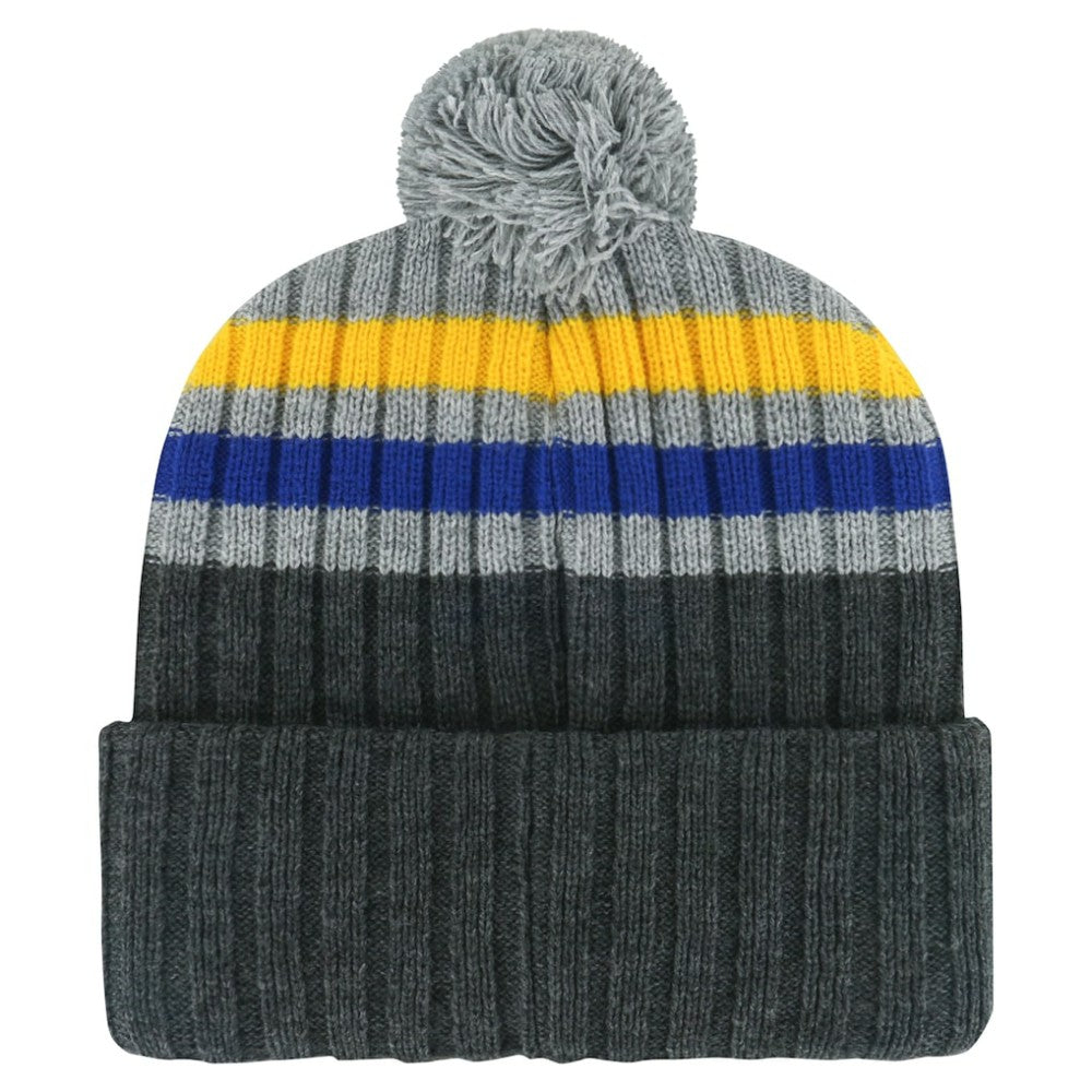 St. Louis Blues '47 Stack Patch Cuffed Knit Hat with Pom -  NHL Hats