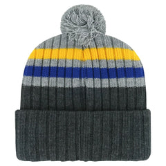 St. Louis Blues '47 Stack Patch Cuffed Knit Hat with Pom -  NHL Hats
