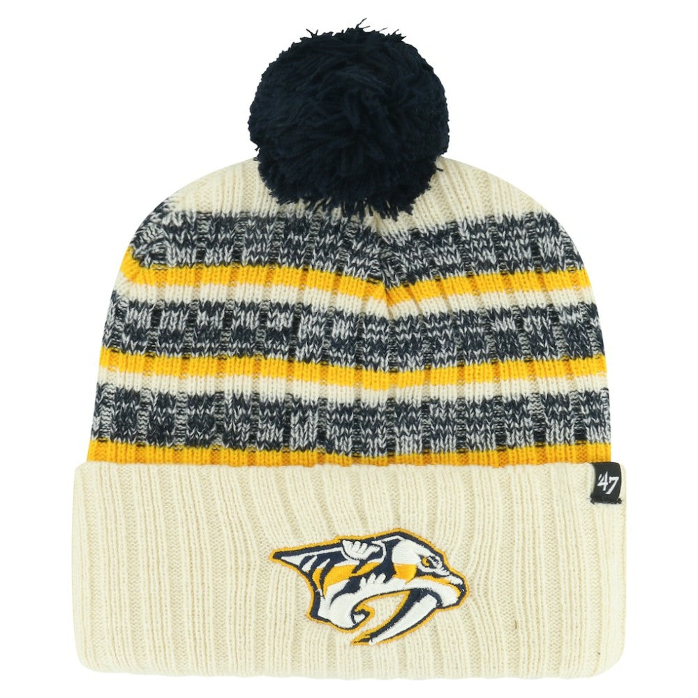 Nashville Predators '47 Tavern Cuffed Knit Hat with Pom -  NHL Hats