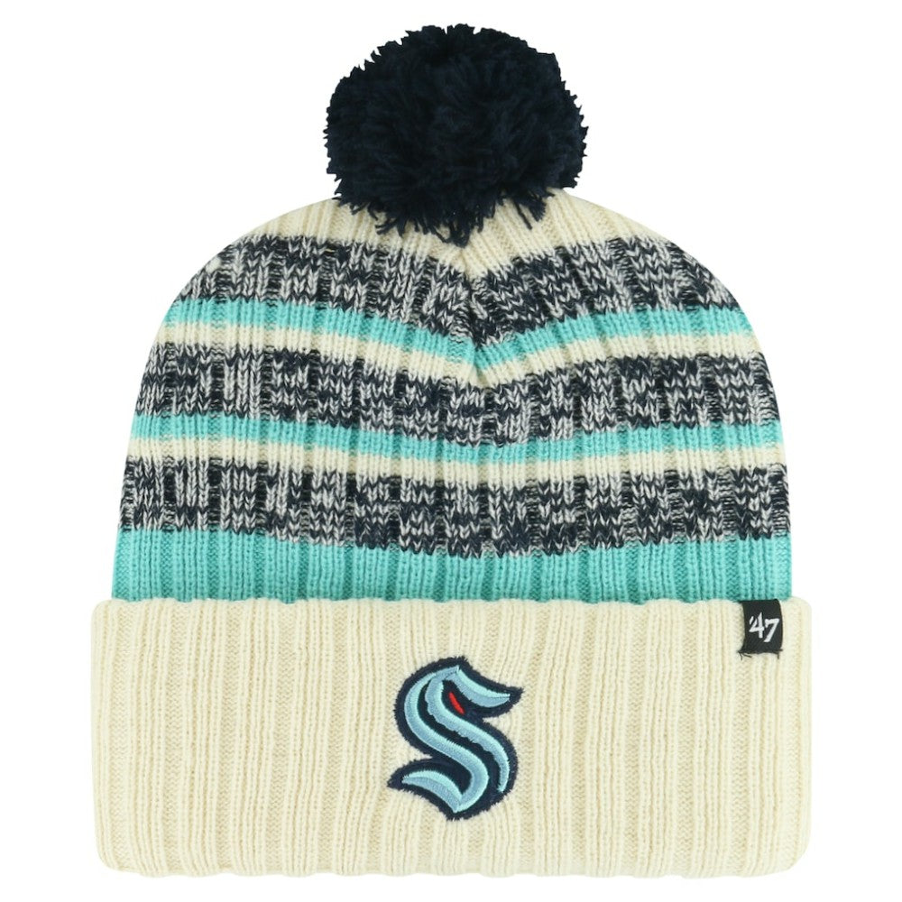 Seattle Kraken '47 Tavern Cuffed Knit Hat with Pom -  NHL Hats