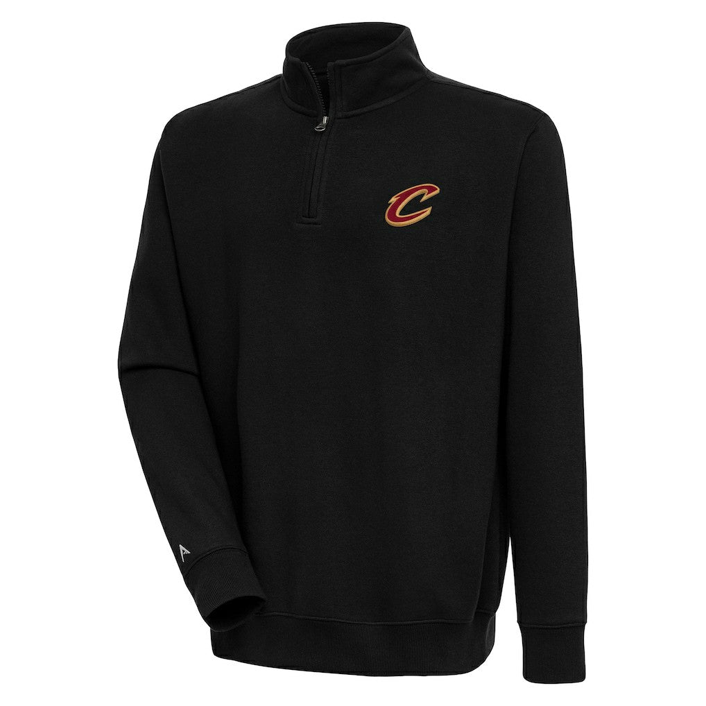 Black Cleveland Cavaliers Antigua Victory Quarter-Zip Pullover Top sale | NBA