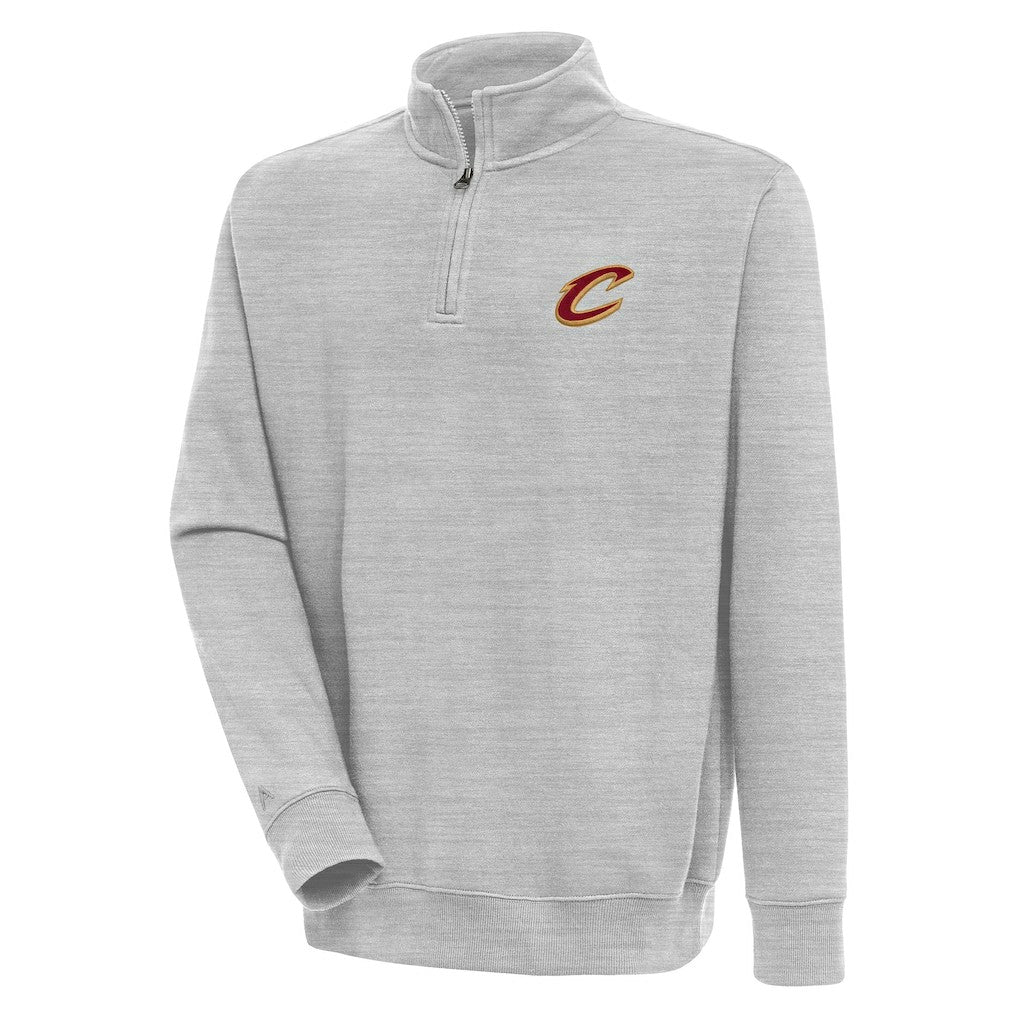 Heather Gray Cleveland Cavaliers Antigua Victory Quarter-Zip Pullover Top sale | NBA