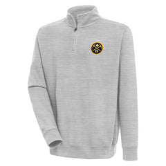 Heather Gray Denver Nuggets Antigua Victory Quarter-Zip Pullover Top sale | NBA