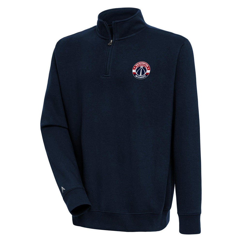 Navy Washington Wizards Antigua Victory Quarter-Zip Pullover Top | NBA