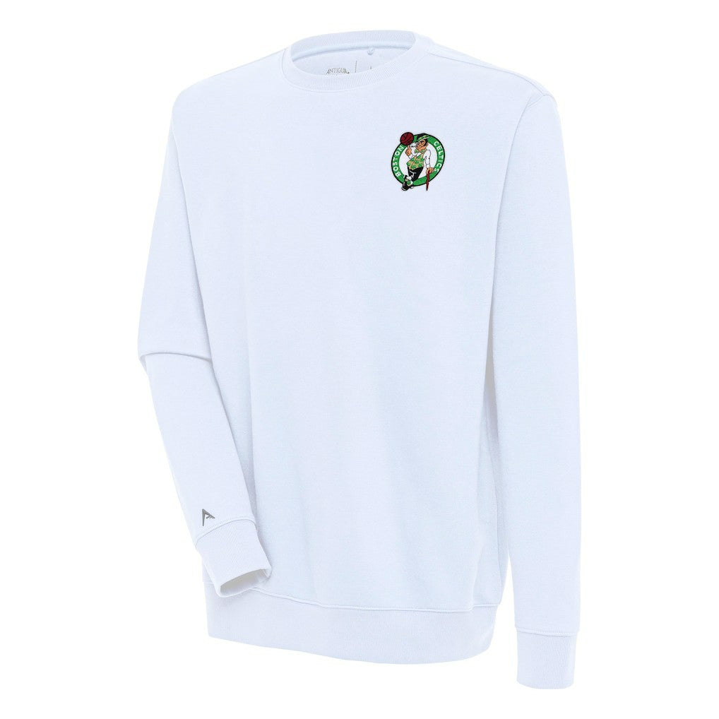 White Boston Celtics Antigua Victory Pullover Sweatshirt | NBA