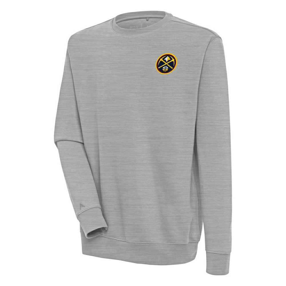Heather Gray Denver Nuggets Antigua Victory Pullover Sweatshirt sale | NBA