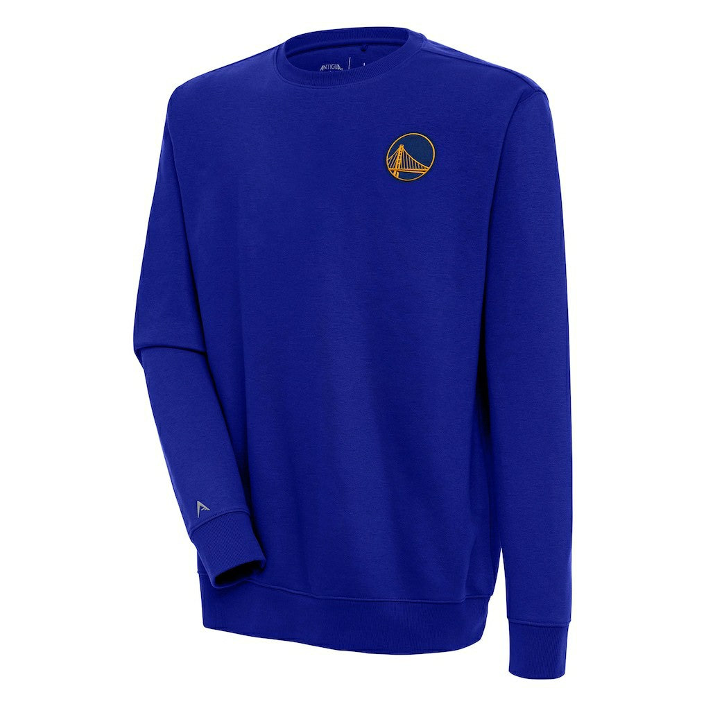 Royal Golden State Warriors Antigua Victory Pullover Sweatshirt sale | NBA