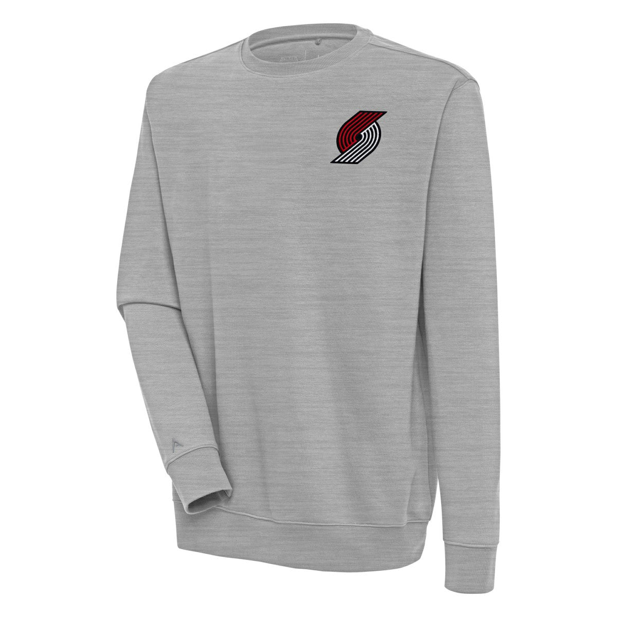 Heather Gray Portland Trail Blazers Antigua Victory Pullover Sweatshirt | NBA
