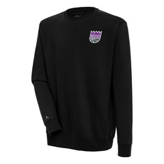 Black Sacramento Kings Antigua Victory Pullover Sweatshirt | NBA