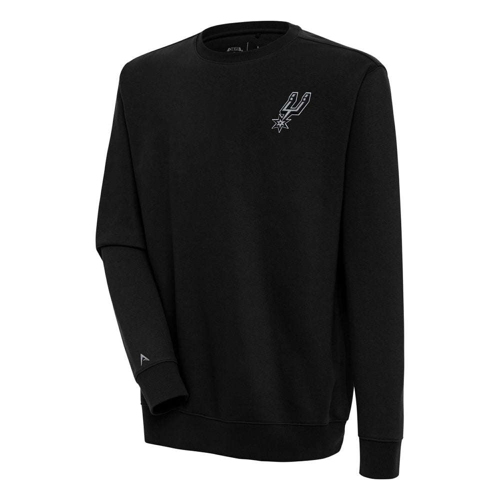 Black San Antonio Spurs Antigua Victory Pullover Sweatshirt | NBA