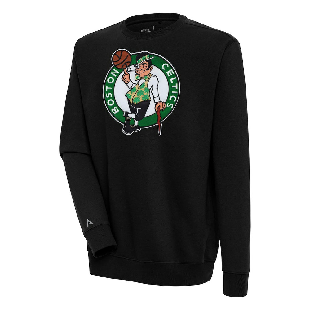 Black Boston Celtics Antigua Victory Pullover Sweatshirt | NBA