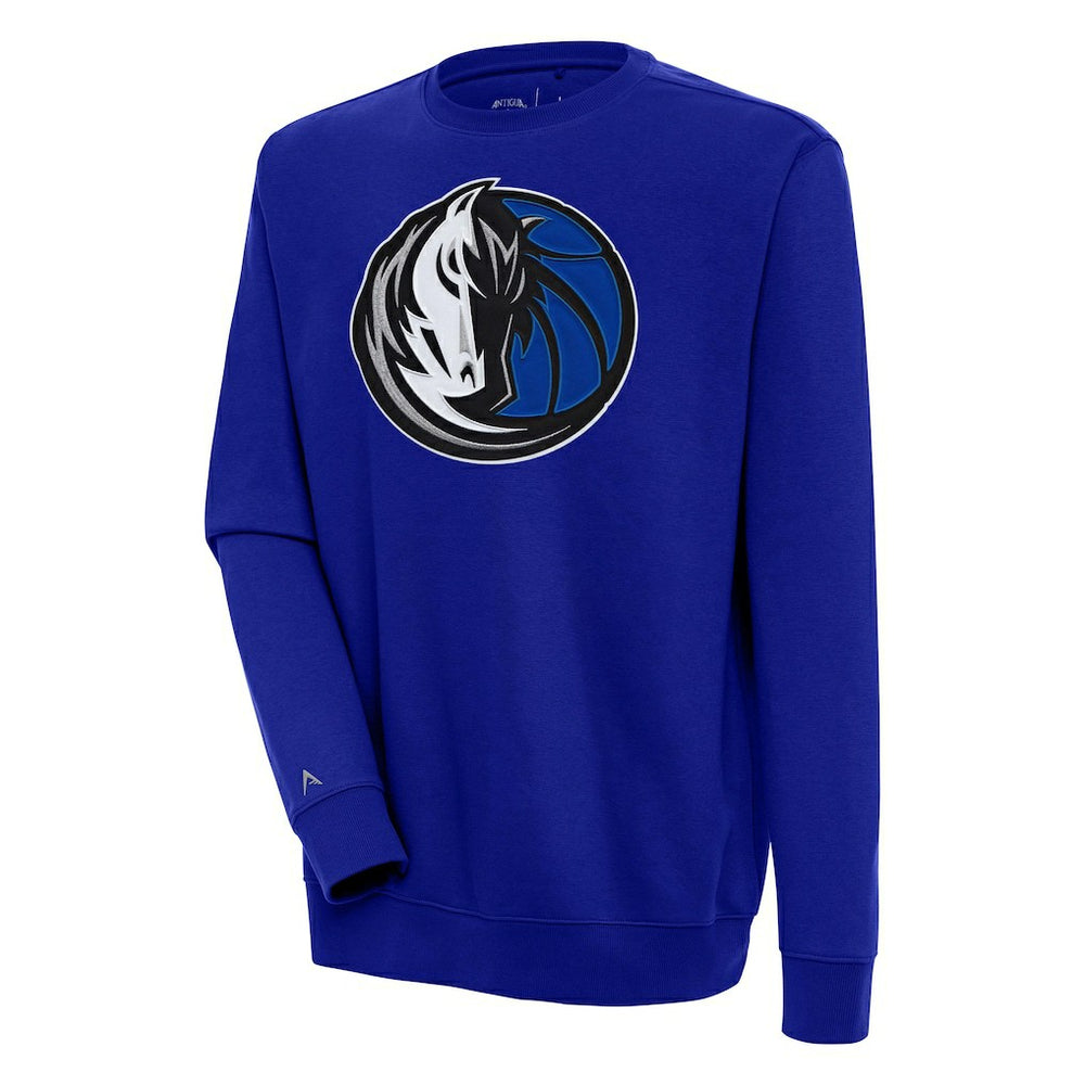 Blue Dallas Mavericks Antigua Victory Pullover Sweatshirt sale | NBA