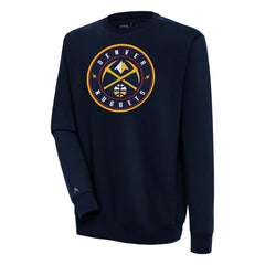 Navy Denver Nuggets Antigua Victory Pullover Sweatshirt sale | NBA