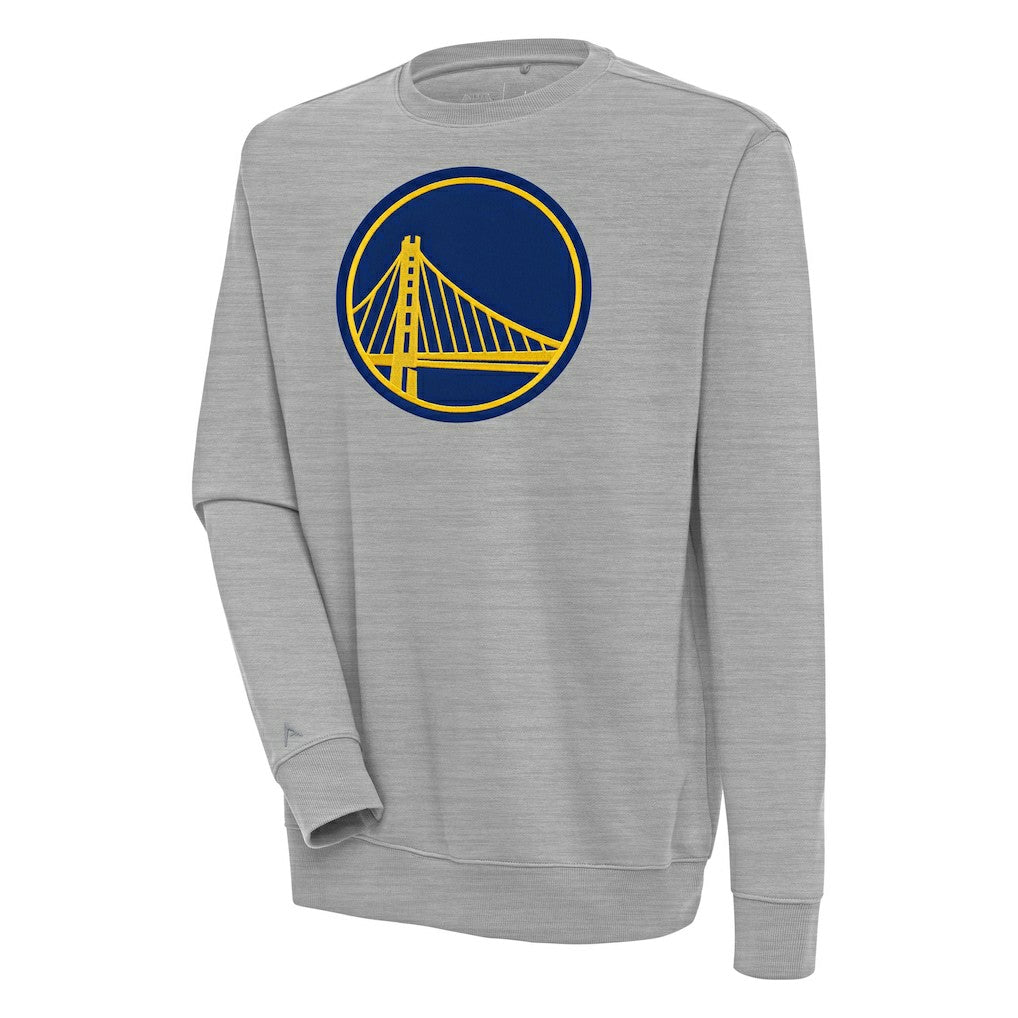 Heather Gray Golden State Warriors Antigua Victory Pullover Sweatshirt sale | NBA