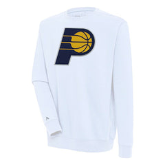 White Indiana Pacers Antigua Victory Pullover Sweatshirt | NBA