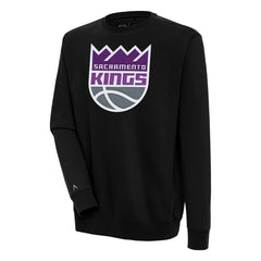 Black Sacramento Kings Antigua Victory Pullover Sweatshirt | NBA