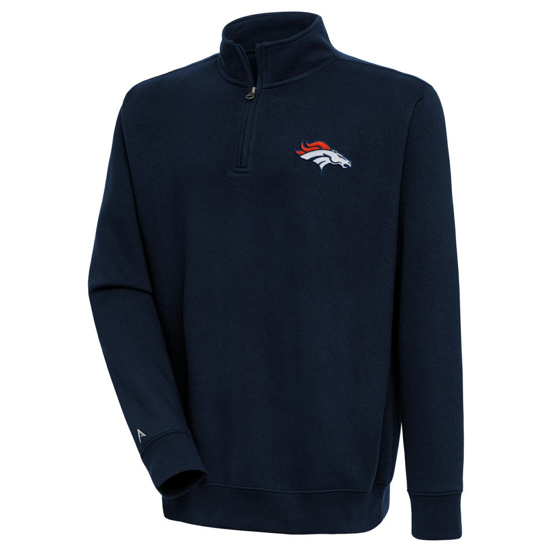 Denver Broncos Antigua Victory Quarter-Zip Pullover Top | NFL US
