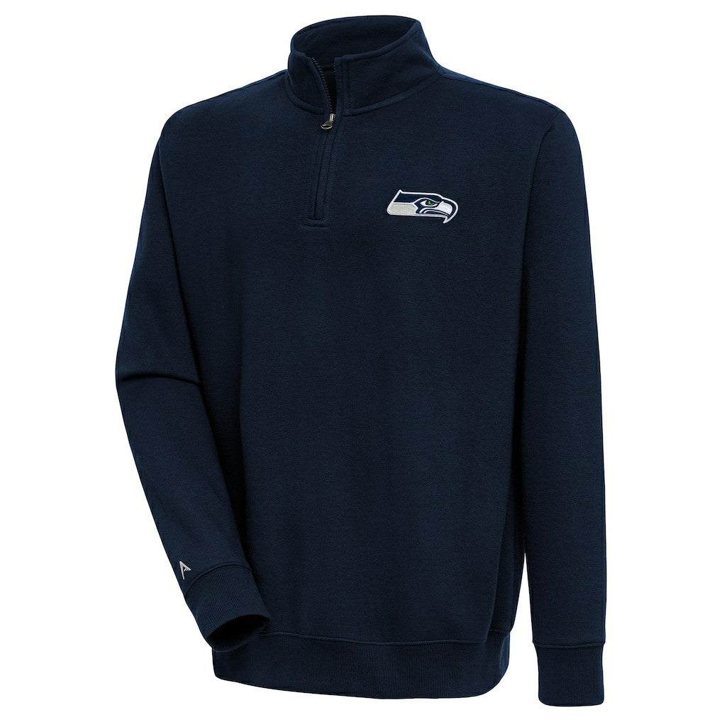 Seattle Seahawks Antigua Victory Quarter-Zip Pullover Top | NFL New