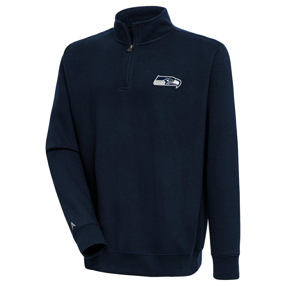 Seattle Seahawks Antigua Victory Quarter-Zip Pullover Top | NFL New