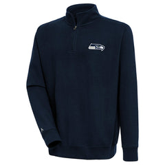 Seattle Seahawks Antigua Victory Quarter-Zip Pullover Top | NFL New