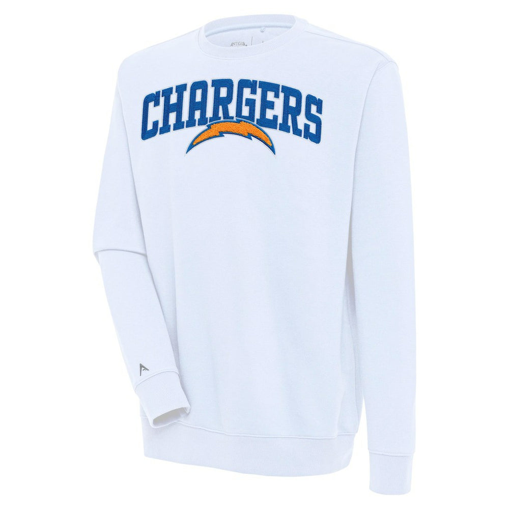 Los Angeles Chargers Antigua Victory Chenille Pullover Sweatshirt | NFL New
