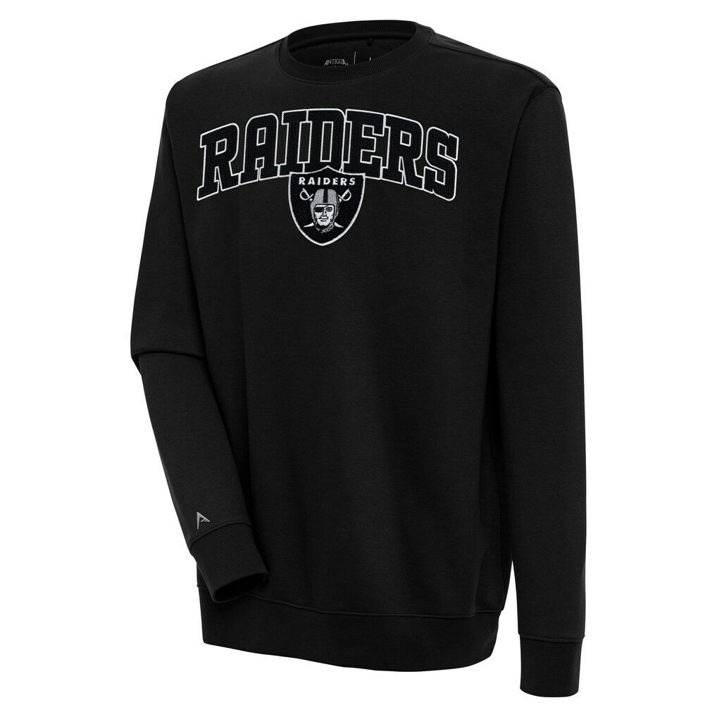 Las Vegas Raiders Antigua Victory Chenille Pullover Sweatshirt | NFL On sale