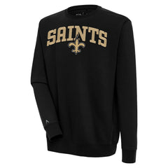 New Orleans Saints Antigua Victory Chenille Pullover Sweatshirt | NFL Online