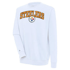 Pittsburgh Steelers Antigua Victory Chenille Pullover Sweatshirt | NFL New