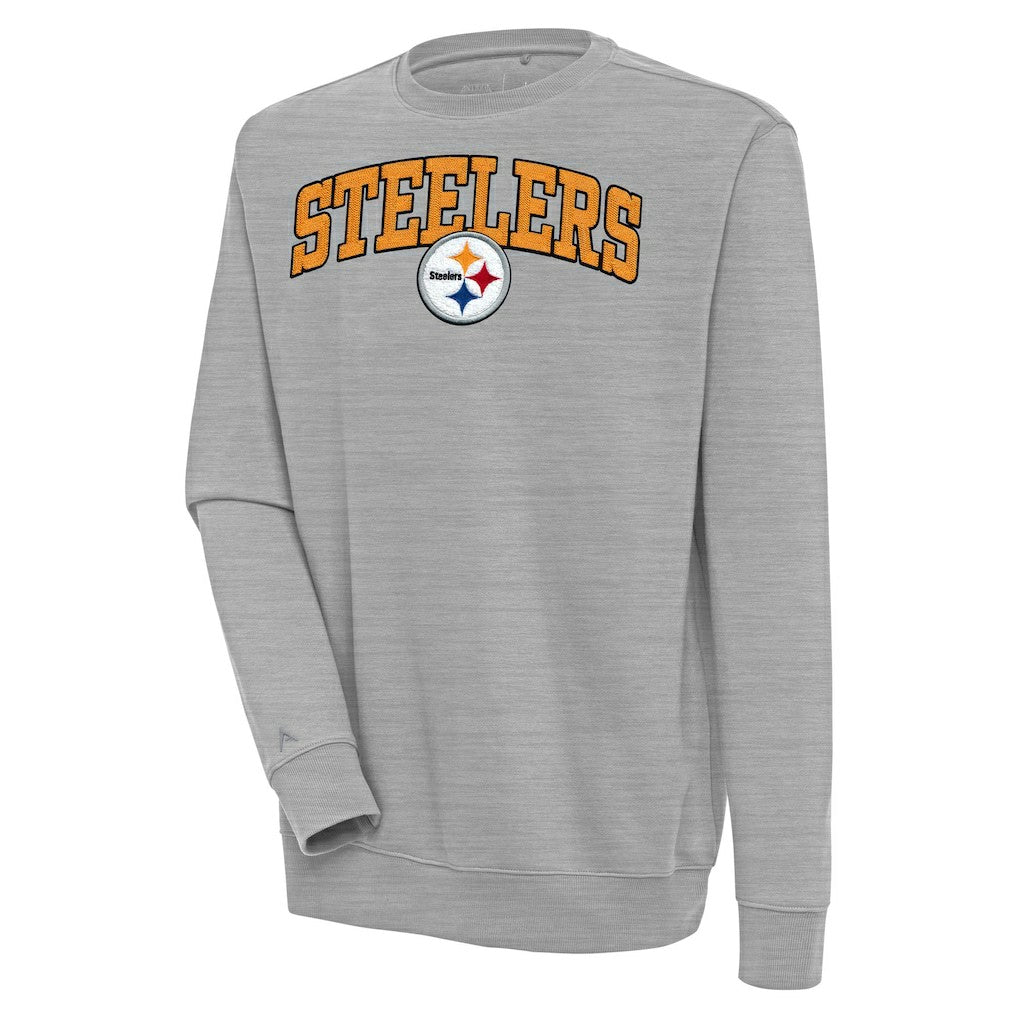 Pittsburgh Steelers Antigua Victory Chenille Pullover Sweatshirt | NFL New