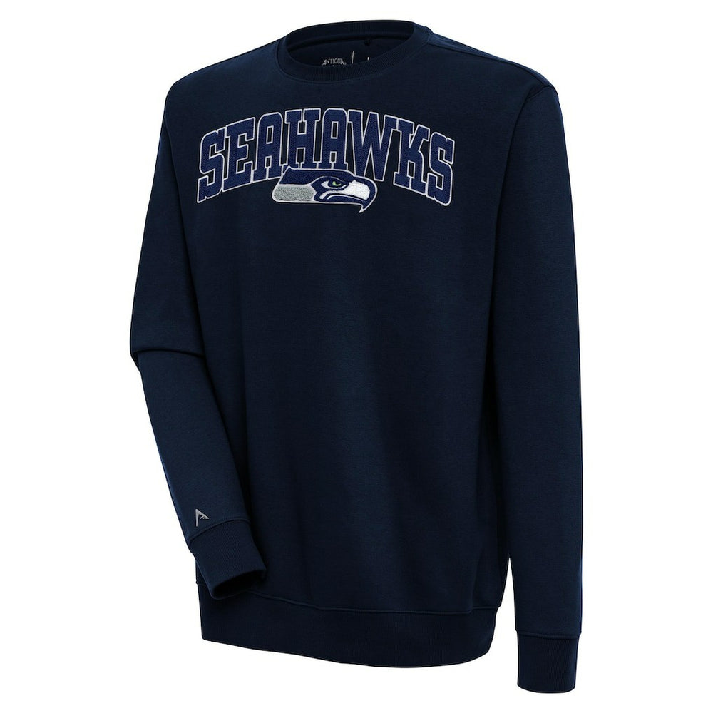 Seattle Seahawks Antigua Victory Chenille Pullover Sweatshirt | NFL US