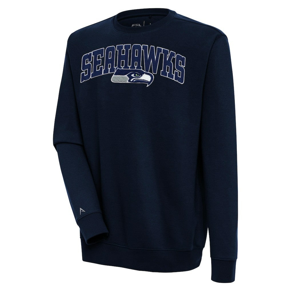 Seattle Seahawks Antigua Victory Chenille Pullover Sweatshirt | NFL US