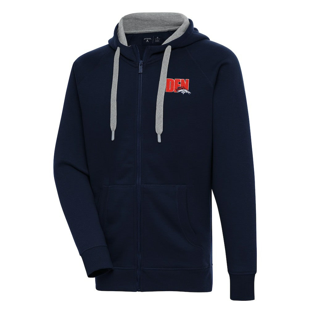 Denver Broncos Antigua Victory Full-Zip Hoodie | NFL Discount