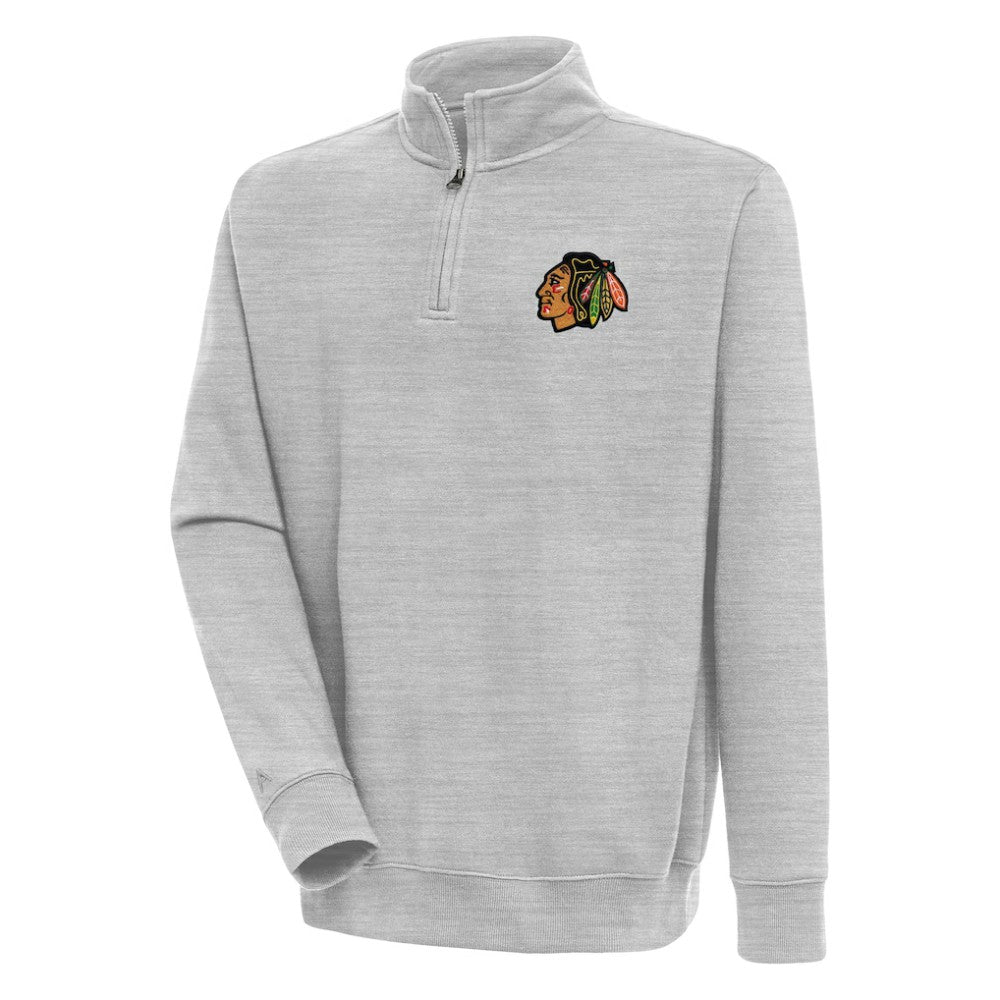 Chicago Blackhawks Antigua Victory Quarter-Zip Pullover Top -  NHL Pullover