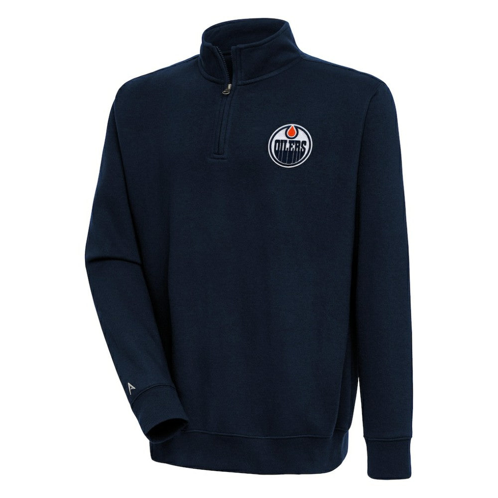 Edmonton Oilers Antigua Victory Quarter-Zip Pullover Top -  NHL Pullover